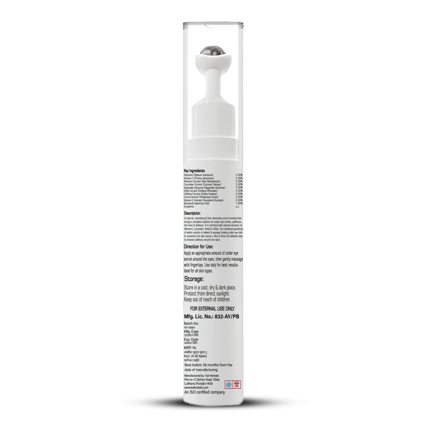 Zenius U-Eye Whitening Roll On Serum