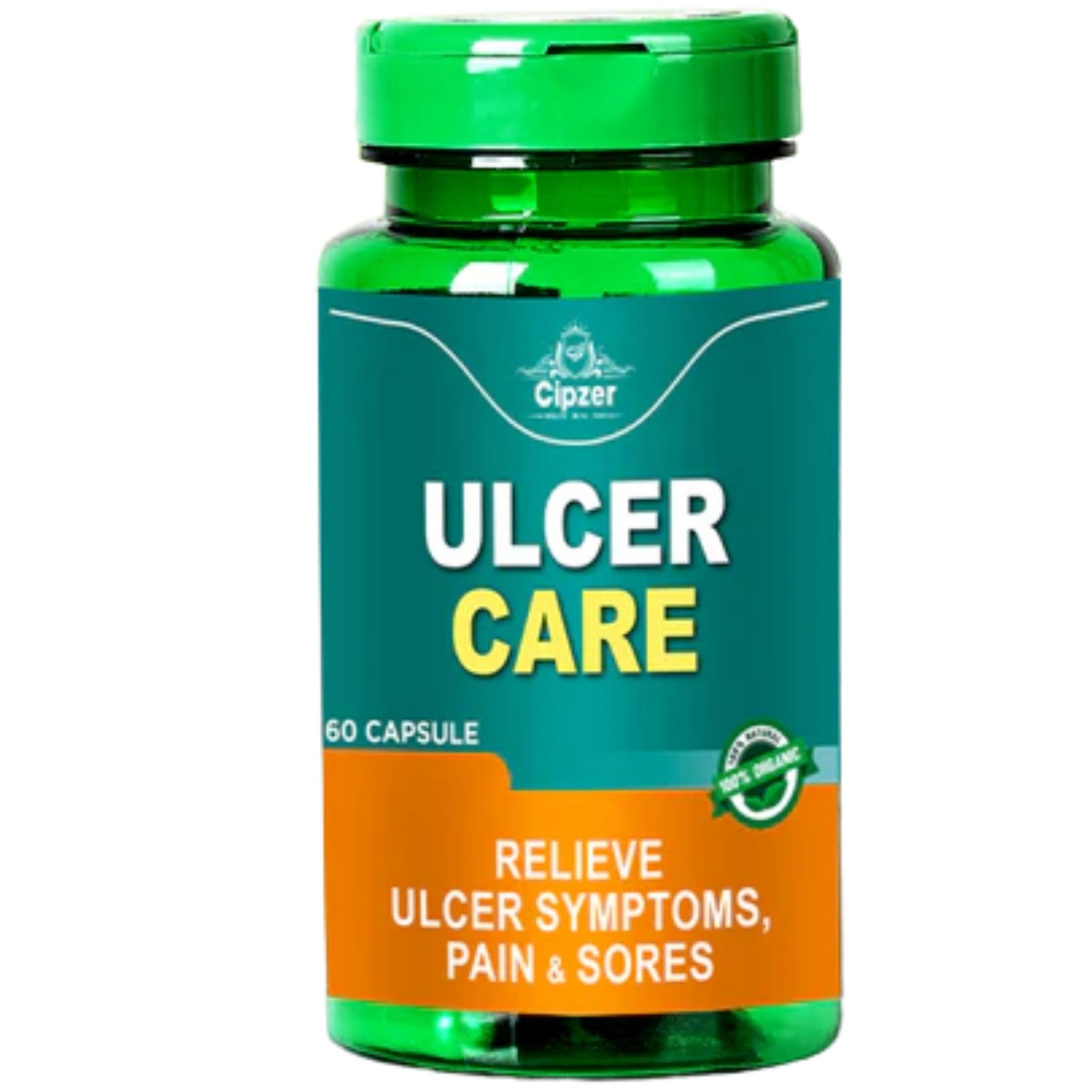 Cipzer Ulcer Care Capsules - Natural Digestive Comfort & Gut Health (60 Capsules)