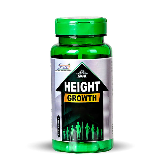 Cipzer Height Growth 60 Capsules | Herbal Formula For Height Growth, Bone Strength & Stamina
