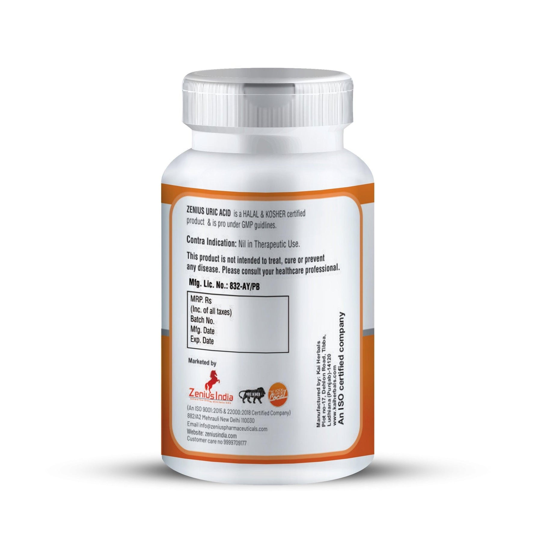 Zenius Uric Acid Care Capsule - 60 Capsules