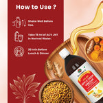 Dr. Patkar's Apple Cider Vinegar Ginger, Turmeric & Fenugreek with the Mother (500ml Each)