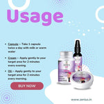 Zenius Hip Grow Kit - Hip Size Growth Medicine for Butt Enhancement and Enlargement