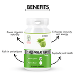 Zenius Wheat Grass Tablets - for Improved Digestion & Immune Booster and Energy | Joint Health Improve | Reduced Inflammation  - 60 Tablets