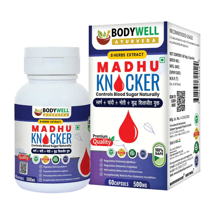 Bodywell Madhuknocker Capsules – Advanced Metabolic & Glucose Balance Support – 60 Capsules (500mg)