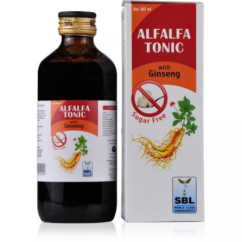 SBL Alfalfa Tonic with Ginseng Sugar Free - 180ml - Pack of 2