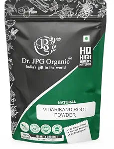 Dr. JPG Organic Natural Vidarikand root Powder 200g | vidarikand mool powder | Pueraria Tuberosa | GMP & ISO Certified.