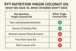 Ryt Nutrition Virgin Cold Pressed Coconut Oil (500ml) | 100% Pure and Natural | Cholesterol-free | Ideal for Cooking, Skin Care, Baby Care, and Oil Pulling