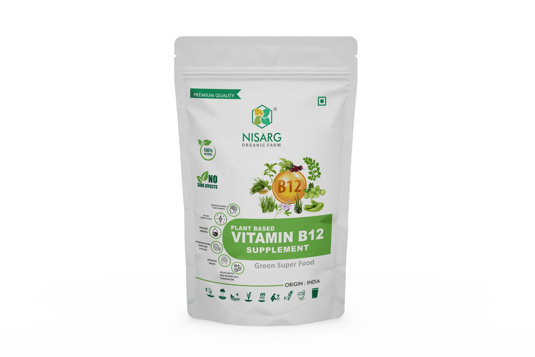 Nisarg Organic Farm Vitamin B12 Supplements Powder