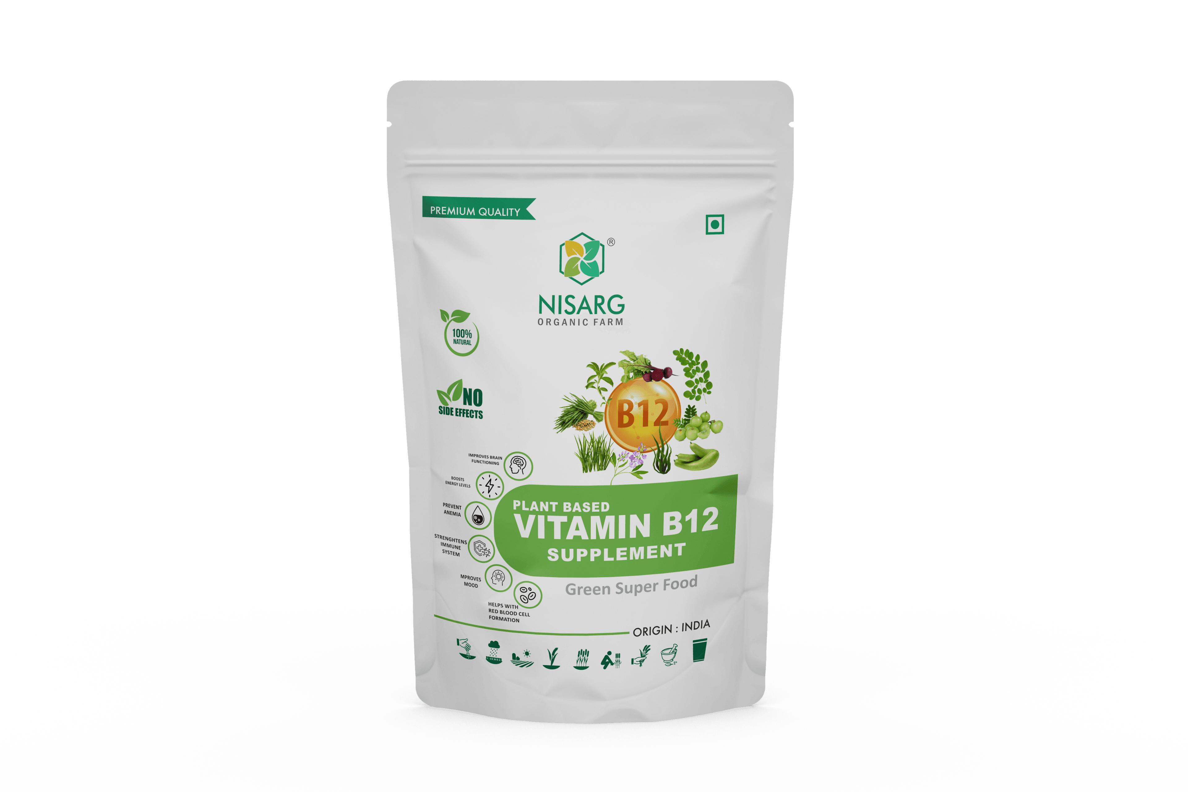 Nisarg Organic Farm Vitamin B12 Supplements Powder
