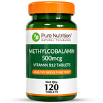 Pure Nutrition Methylcobalamin 500mcg Vitamin B12 (120 Tablets)
