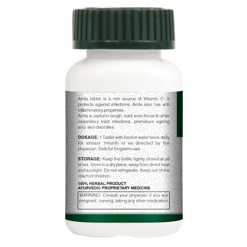 Vogue Wellness Amla Tablets | Indian Gooseberry Extract with Natural Vitamin C & Antioxidants | Supports Immunity, Skin, Hair & Digestive Wellness | Daily Herbal Supplement | 60 Vegetarian Tablets