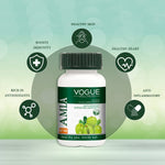 Vogue Wellness Amla Tablets | Indian Gooseberry Extract with Natural Vitamin C & Antioxidants | Supports Immunity, Skin, Hair & Digestive Wellness | Daily Herbal Supplement | 60 Vegetarian Tablets