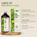 Swadeshi Haridwar Ayurved Man Health Juice 500ml with Ashwagandha, Shilajit, Safed Musli, for Mens Support (500 ml)