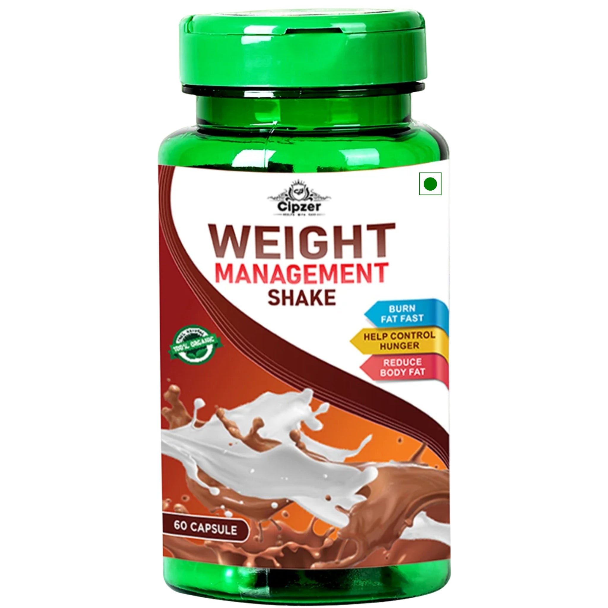 Cipzer Weight Management Shake Capsules - Natural Metabolism & Energy Support (60 Capsules)