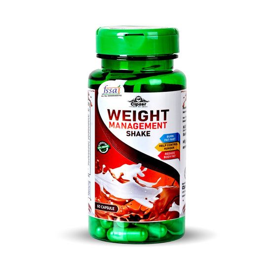 Cipzer Weight Management Shake 60 Capsules | Herbal Fat Burner, Appetite Control & Metabolism Booster
