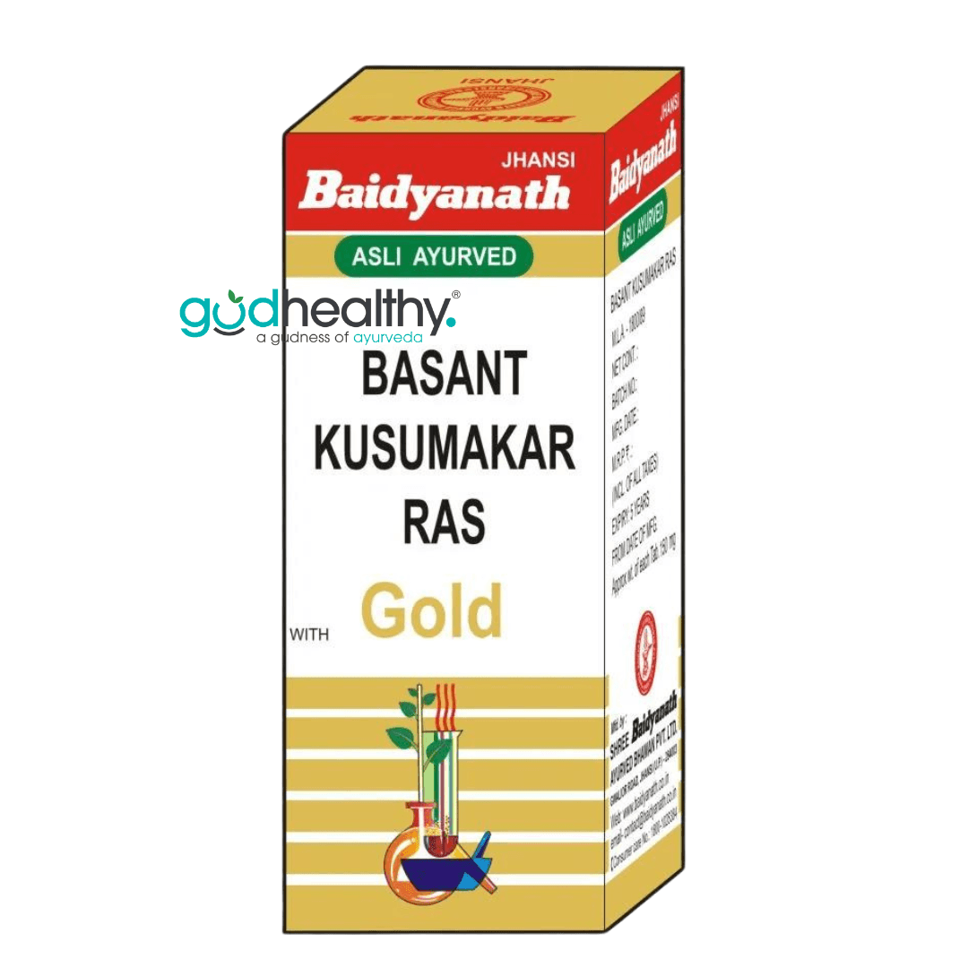 Baidyanath (Jhansi) Basant Kusumakar Ras with Gold Tablet