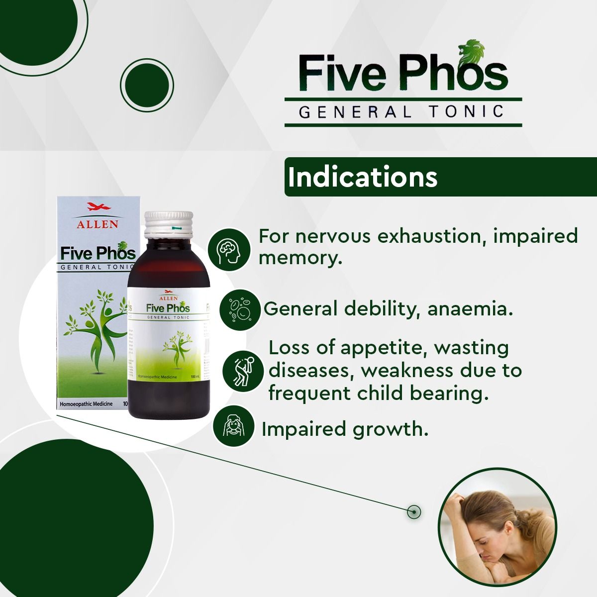 Allen Five Phos General Tonic - 100ml - Pack of 2