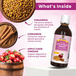 Dr. Patkar's Apple Cider Vinegar Cinnamon & Fenugreek with the Mother -  Pack of 200ml