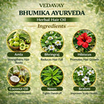 Vedavay Bhumika Ayurveda Herbal Hair Oil - Advanced Conditioning & Anti-Flake Scalp Care, 200ml
