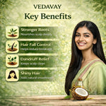 Vedavay Bhumika Ayurveda Herbal Hair Oil - Advanced Conditioning & Anti-Flake Scalp Care, 200ml