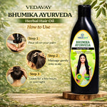 Vedavay Bhumika Ayurveda Herbal Hair Oil - Advanced Conditioning & Anti-Flake Scalp Care, 200ml