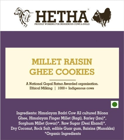 Hetha Millet Raisin (Munakka) Ghee Cookies - 300g