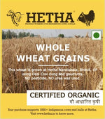 Hetha Whole Wheat Grains - Certified Organic by ECOCERT - 2kg