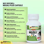 BodyWell Musli Plus Capsules – Premium Ayurvedic Vitality & Strength Support – 60 Capsules