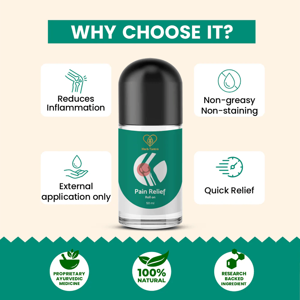 Herb Tantra Pain Relief Roll On - 50ml