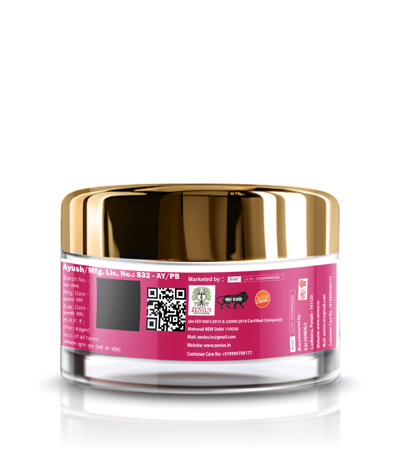 Zenius V Care Cream - Vagina Whitening Cream for Vaginal Tightening and Whitening - 50gm Cream
