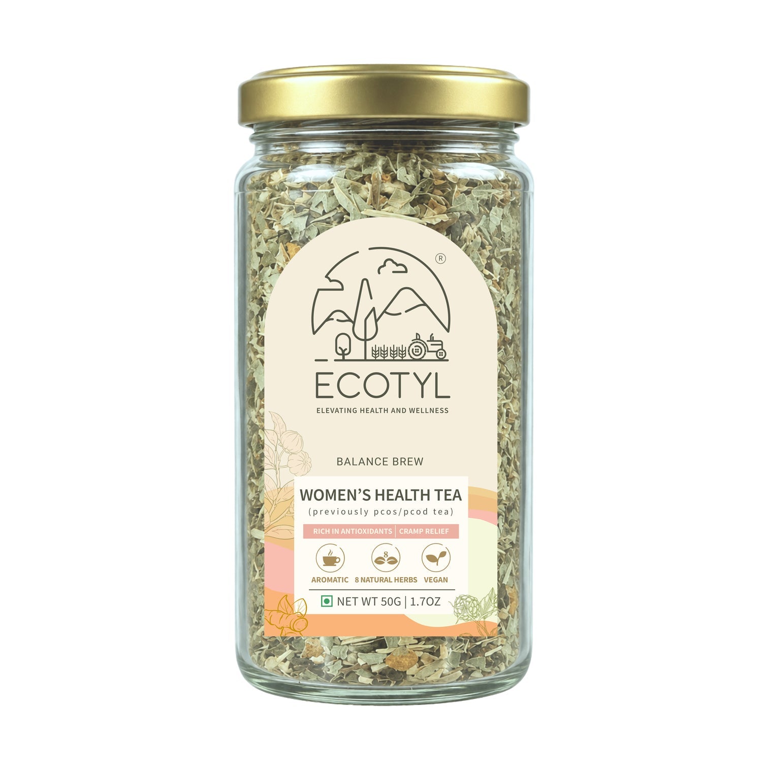 Ecotyl Women's Health Tea | Hormonal Balance | Herbal Tea | 50g