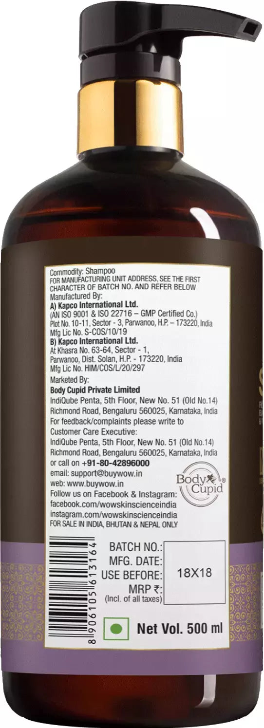 Wow Skin Science Red Onion Black Seed Oil Shampoo - 500ml