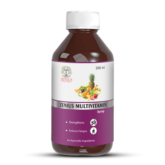 Zenius Multivitamin Syrup - Comprehensive Daily Supplement for Energy, Immunity, and Vitality - 200ml Syrup