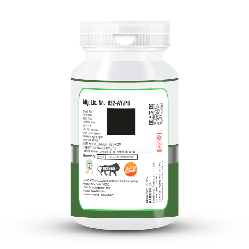 Zenius Aloe Vera Tablets - for Digestive Health and Skin Care - 60 Tablets