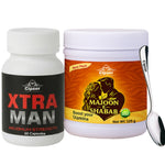 Cipzer XTRA MAN 60 Capsules + Majoon E Shabab 125g Combo | Intense Stamina, Power & Peak Performance Formula | Boost Energy, Drive & Long-Lasting Confidence for Men