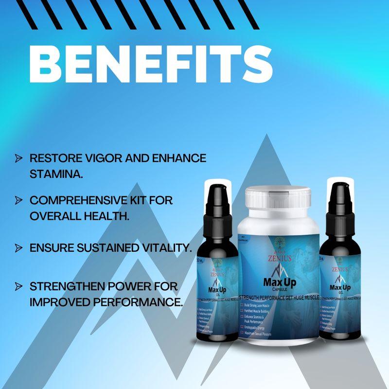 Zenius Max Up Kit - Sexual Wellness Capsules for Sexual Health and Stamina Boosting