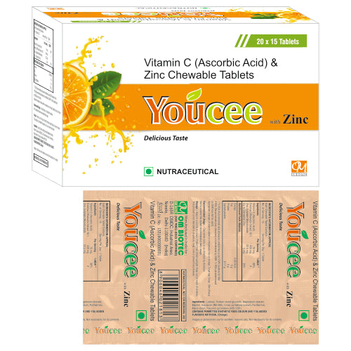 YOUCEE Vitamin C with Zinc Chewable Tablets