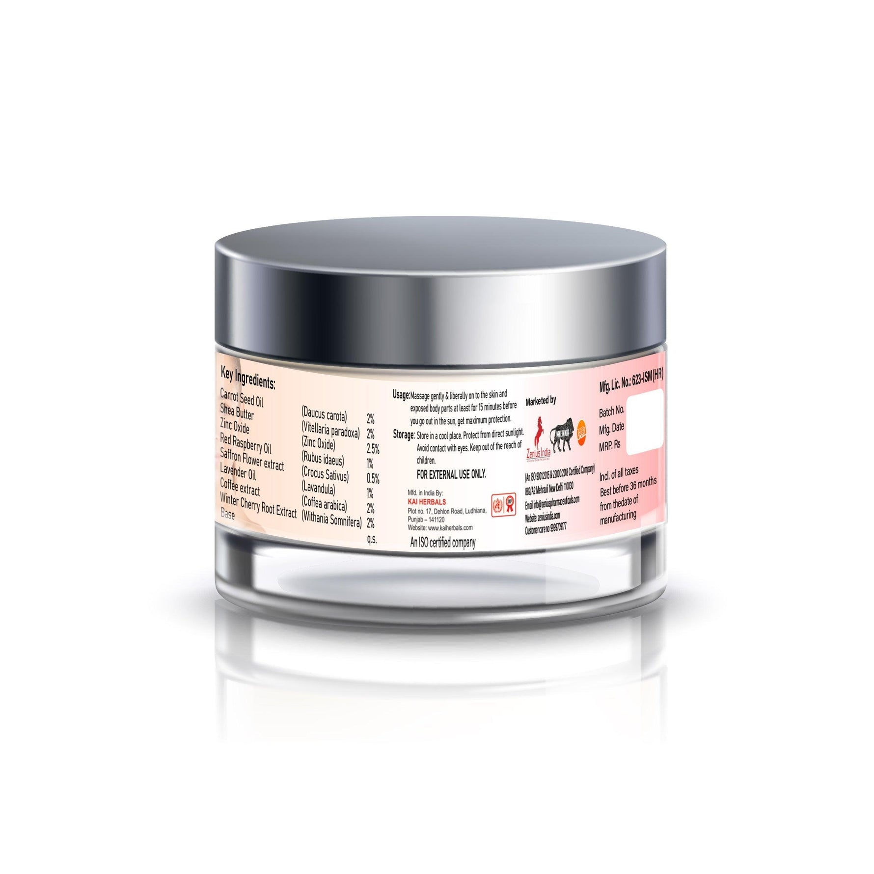 Zenius Youth Again Cream - 30ml Cream for all skin types