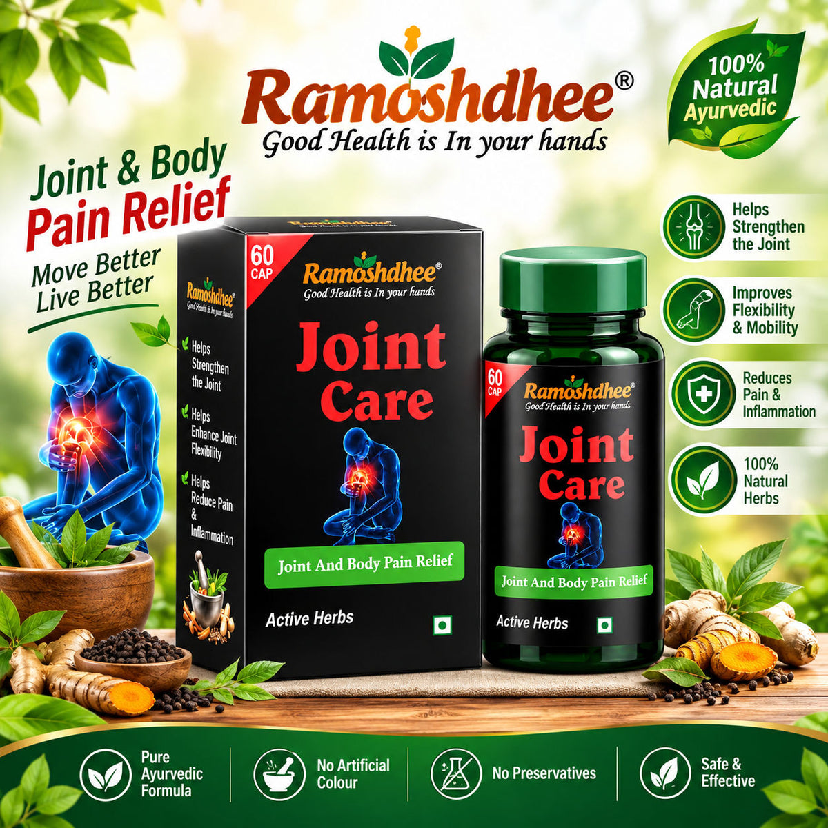 Ramoshdhee Joint Care Herbal Capsules