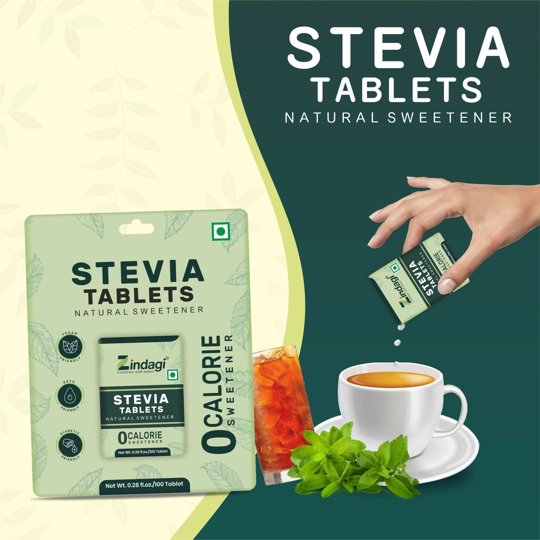 Zindagi Stevia Tablet 100 Tablets
