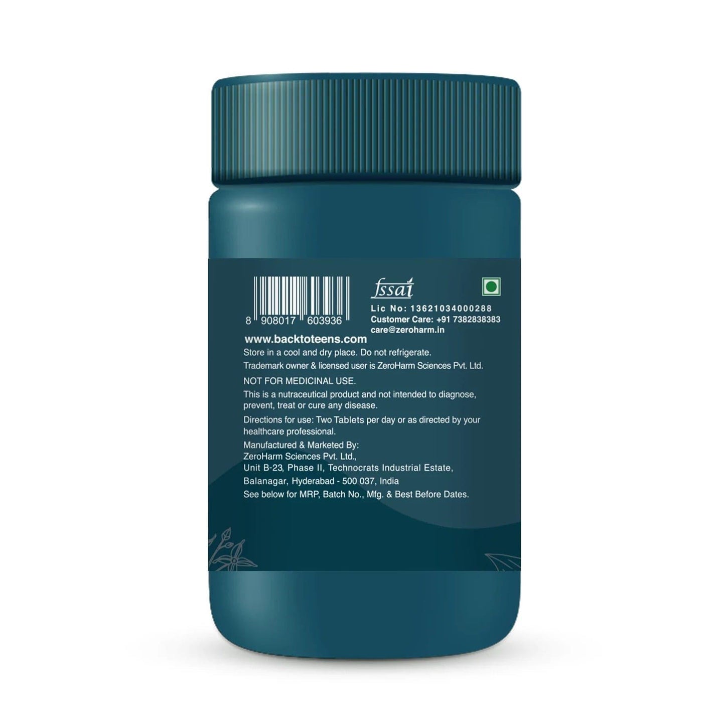 Zeroharm Zeroharm Back To Teens Tablet, Performance Wellness Capsules - Gudhealthy