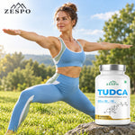 Zespo TUDCA 500 mg (Tauroursodeoxycholic Acid) | Pure TUDCA for Liver Health & Bile Flow Support | 1 Capsule Daily | 90 Vegan Capsules