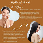 Utkrisht Khadi Pure Nut Oil for Hair & Skin | Rich Nourishing Oil for Hair Growth, Hair Fall Control, Dry Hair Repair & Skin Moisturization