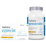 Vedistry Sleep & Stress Care Combo - Natural Sleep Aid & Anxiety Relief Tablets Set