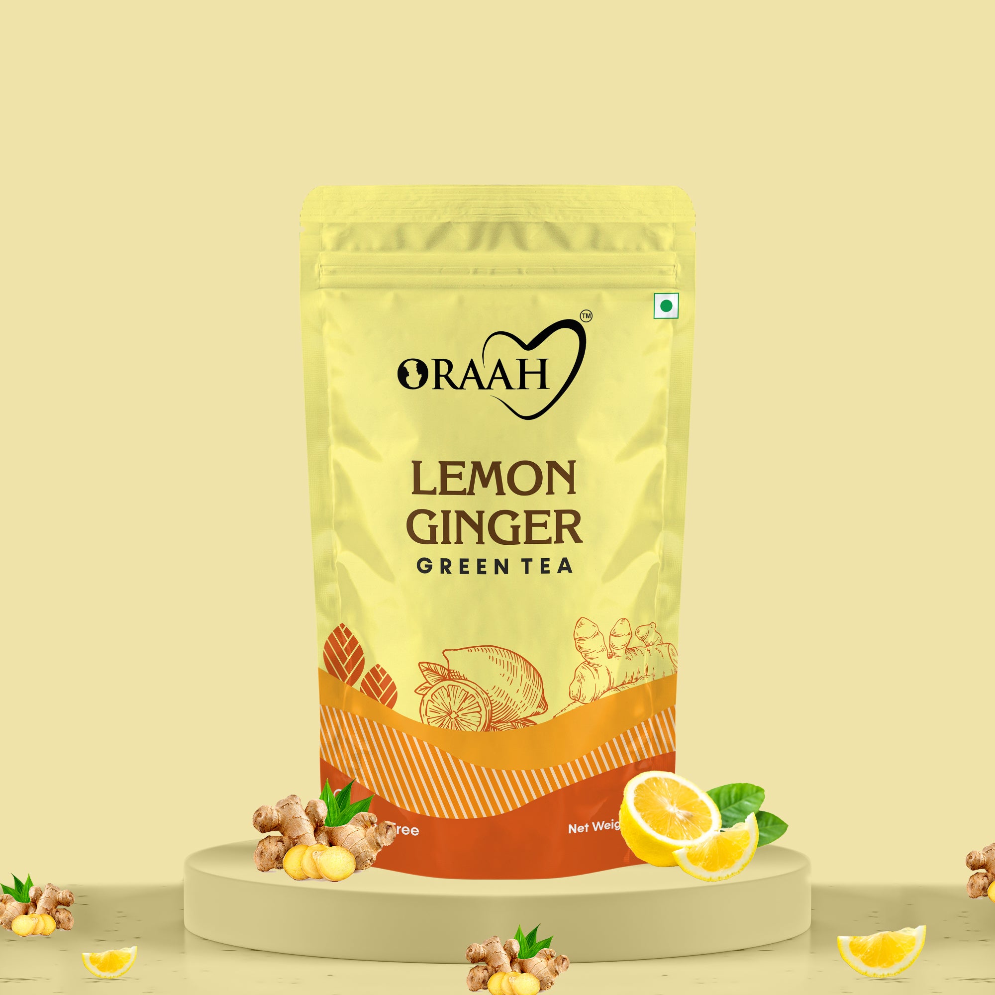 Oraah Lemon Ginger Green Tea
