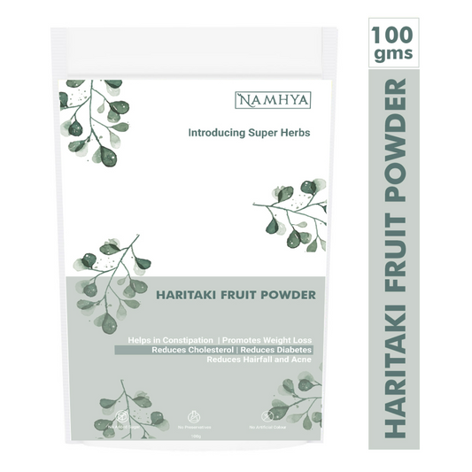 Namhya Haritaki Fruit Powder or Harad (100g X 2) - for Good Immunity and Digestion (Pack of 2)