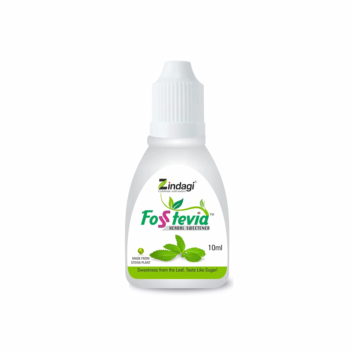 Zindagi Stevia Liquid - Natural sweetener - Stevia Leave extract (Pack of 2) Each10 ml