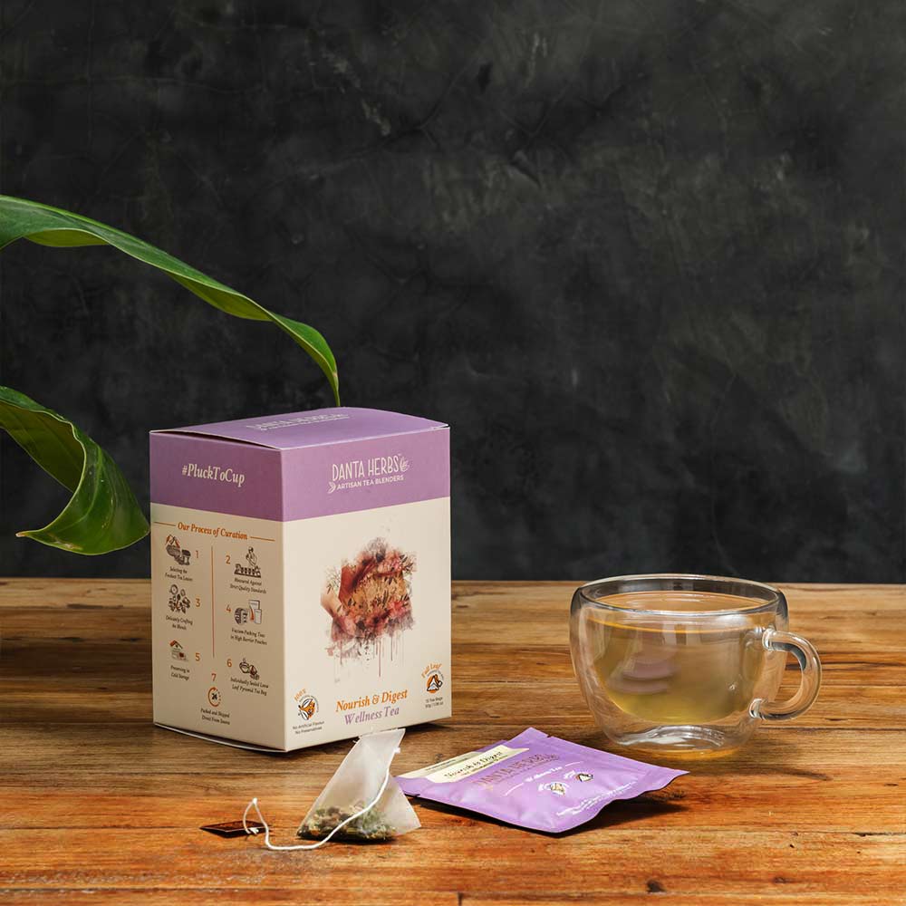 Danta Tea bag Nourish & Digest Wellness Tea - Pyramid Teabag