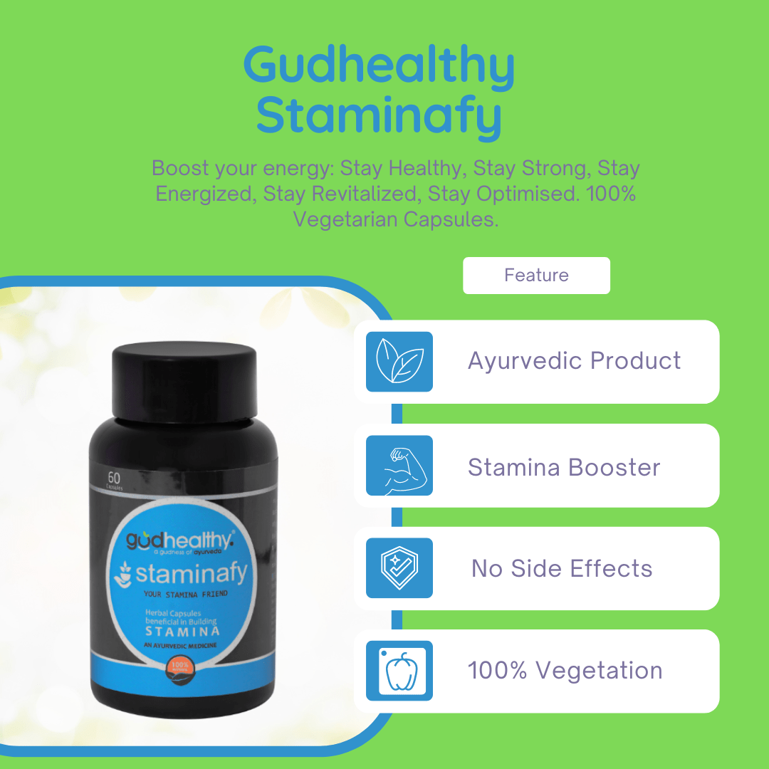 GUDHEALTHY Health & Beauty Gudhealthy Performance Combo Staminafy & kamasutram Gold for Erectile Dysfunction & Boost Stamina