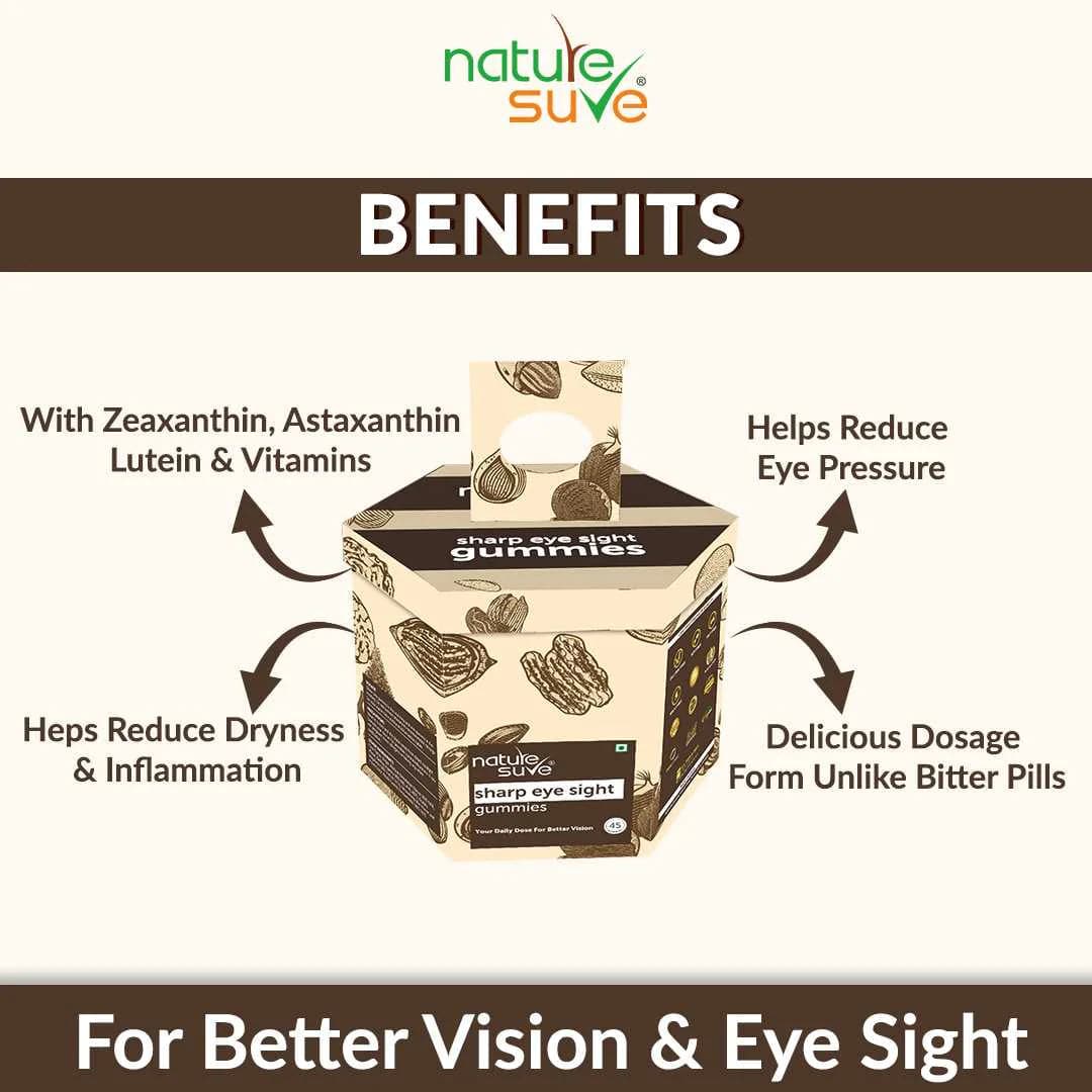 Nature Sure Gummies Nature Sure Sharp Eye Sight Daily Gummies for Better Vision - 45 Pieces